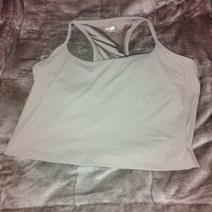 Avia Light Gray Athletic Crop Top